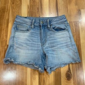 AMERICAN EAGLE Next Level Stretch Blue Jean Shorts